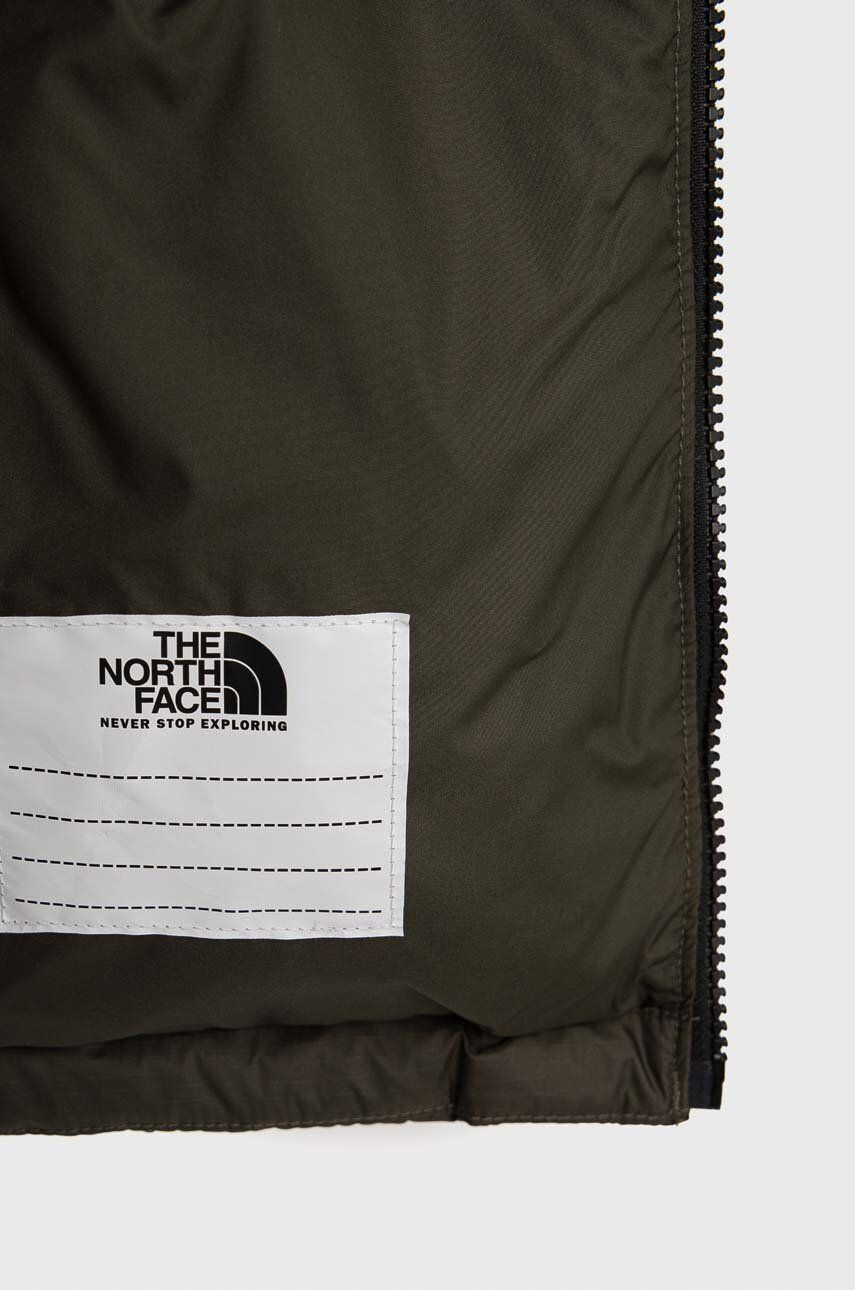 The North Face Dětská péřová bunda zelená barva - Pepit.cz