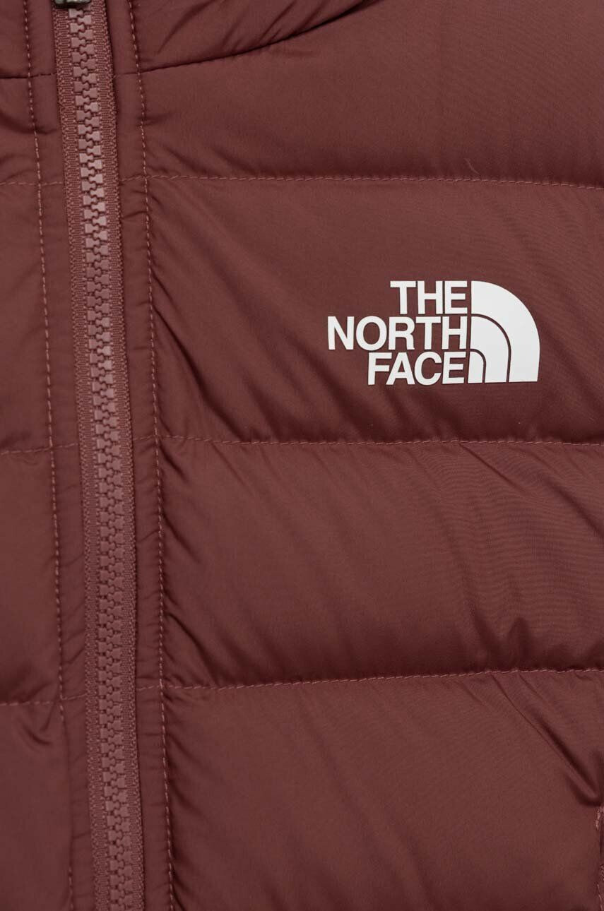 The North Face Dětská péřová bunda REVERSIBLE NORTH DOWN HOODED JACKET vínová barva - Pepit.cz