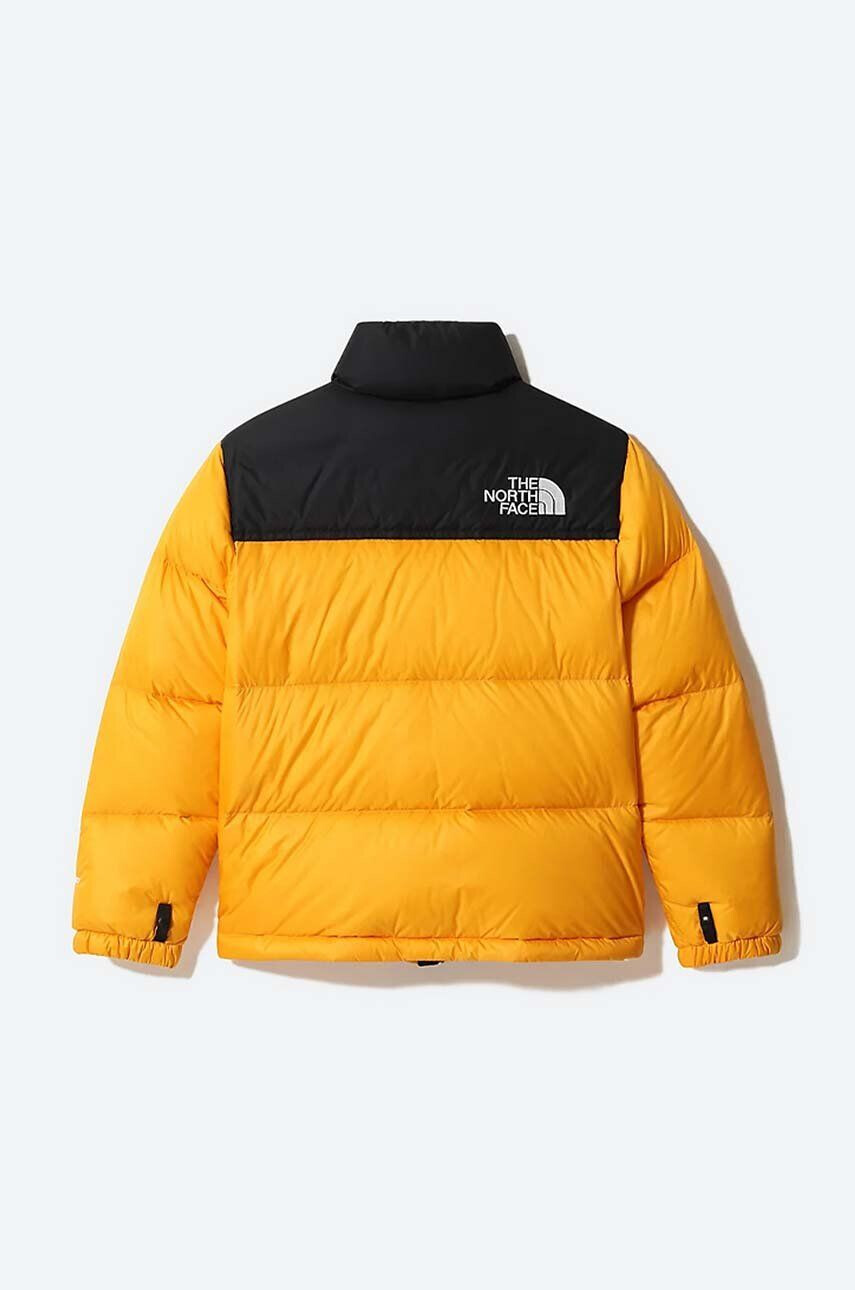 The North Face Dětská péřová bunda Youth 1996 Retro Nuptse žlutá barva - Pepit.cz