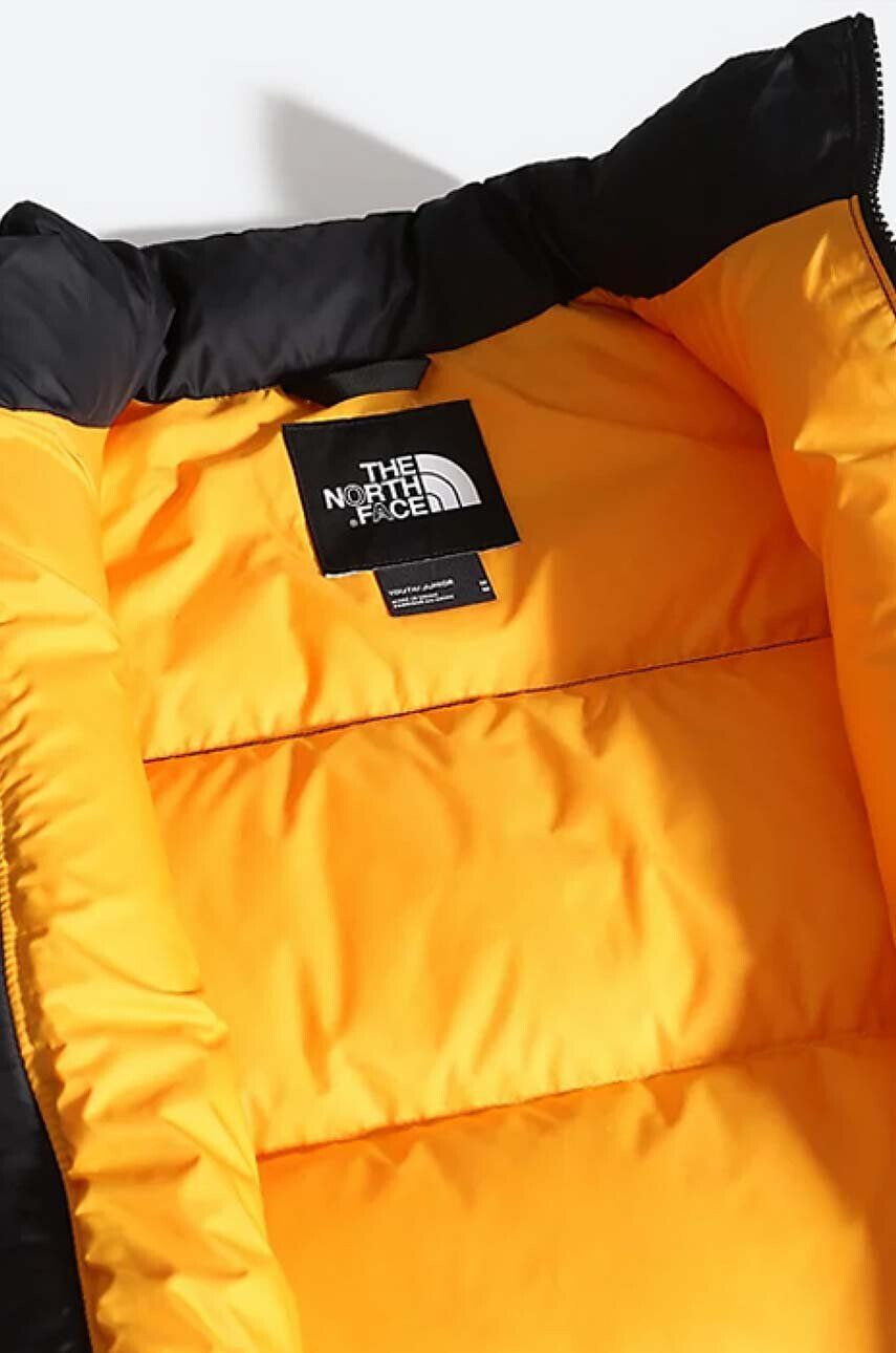 The North Face Dětská péřová bunda Youth 1996 Retro Nuptse žlutá barva - Pepit.cz