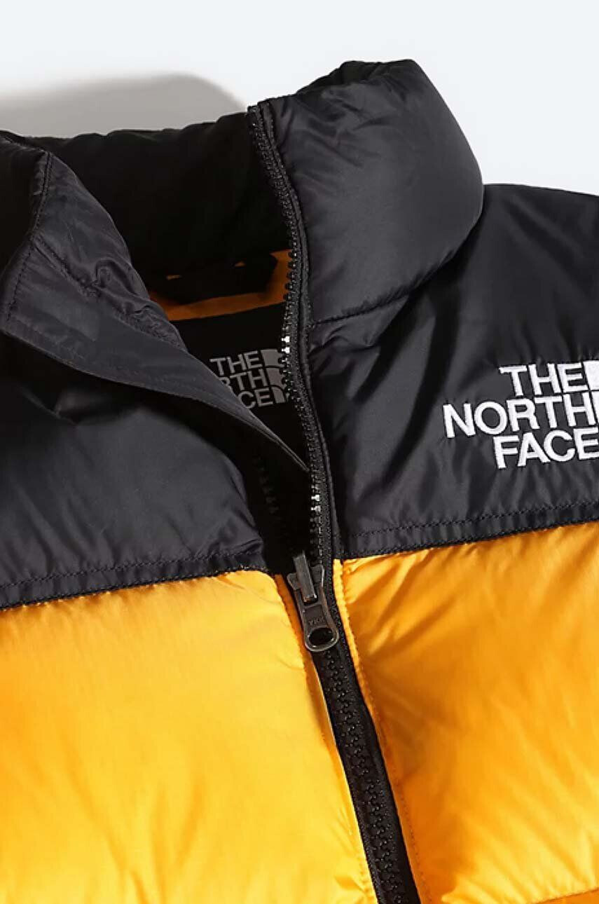 The North Face Dětská péřová bunda Youth 1996 Retro Nuptse žlutá barva - Pepit.cz