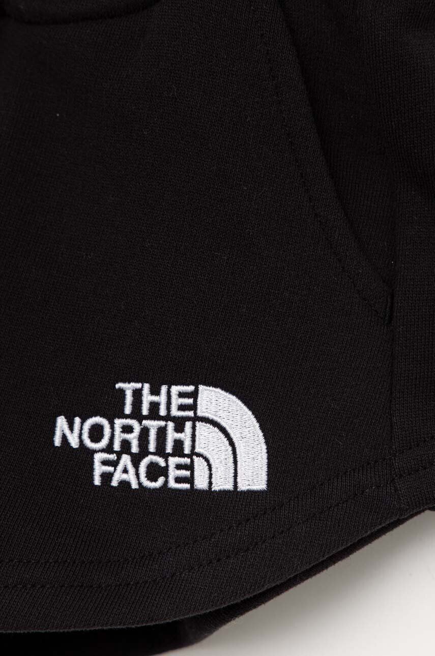 The North Face Dětské bavlněné šortky černá barva s aplikací - Pepit.cz