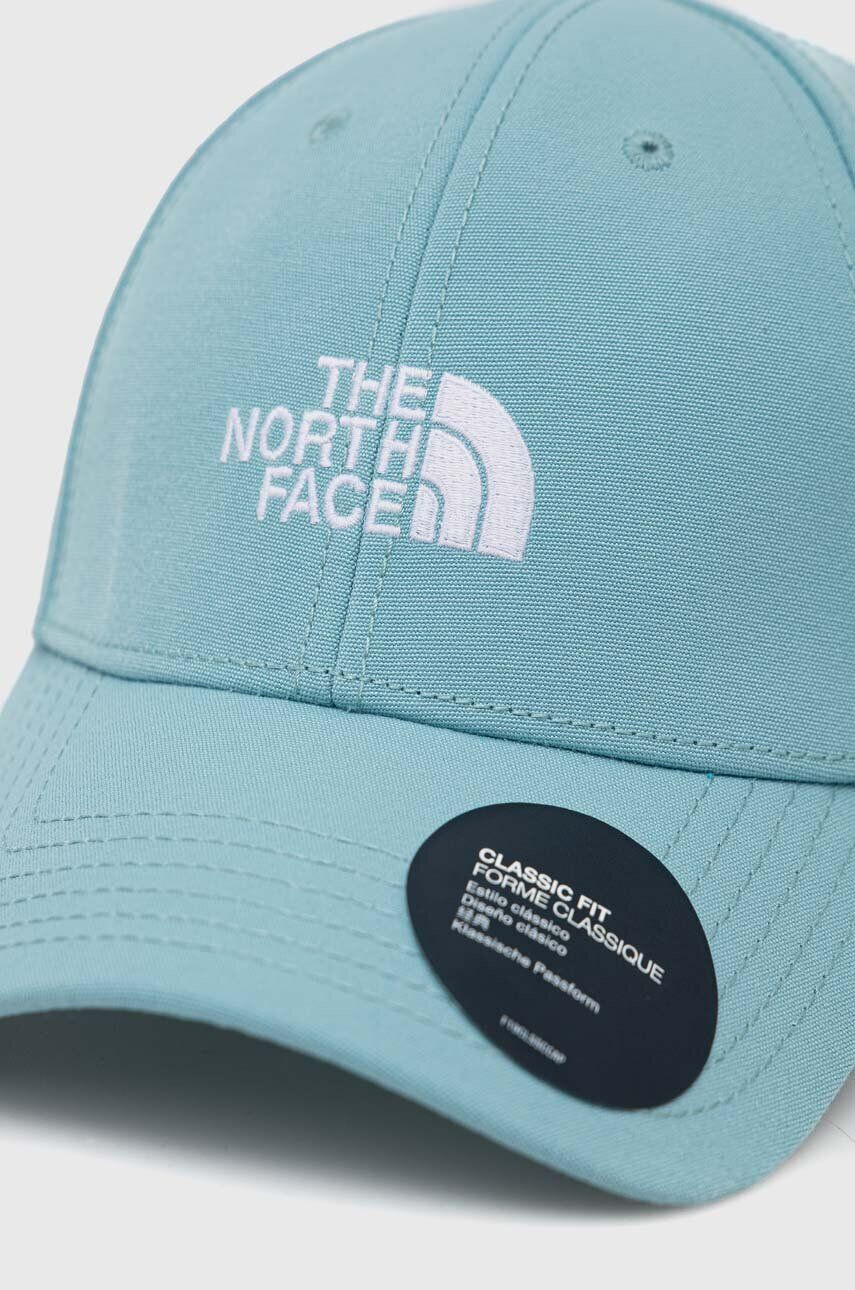 The North Face Kšiltovka tyrkysová barva s aplikací - Pepit.cz