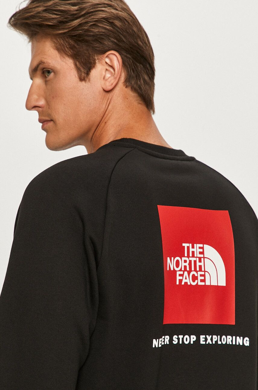 The North Face Mikina pánská šedá barva s kapucí s potiskem - Pepit.cz