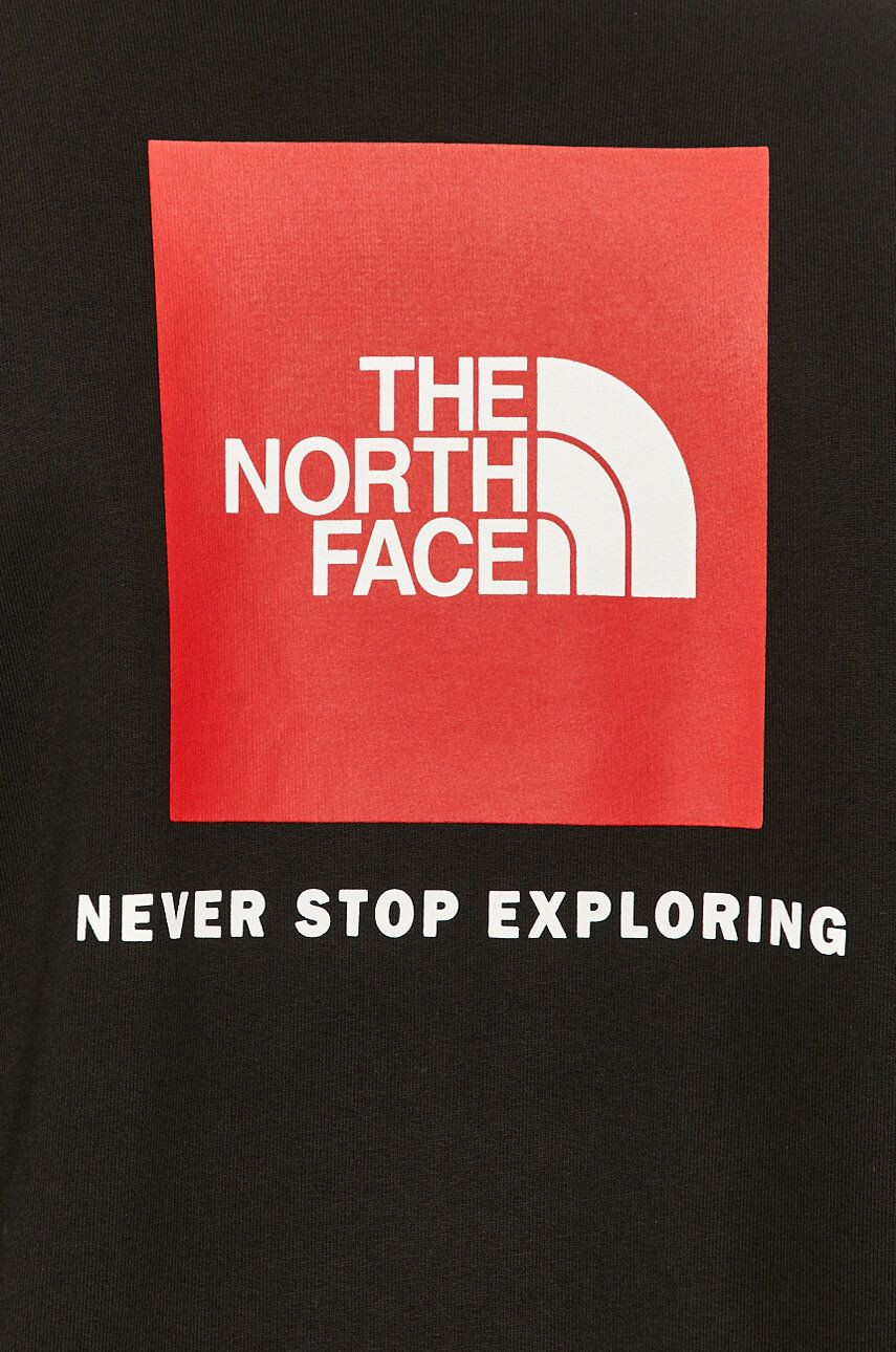 The North Face Mikina pánská šedá barva s kapucí s potiskem - Pepit.cz