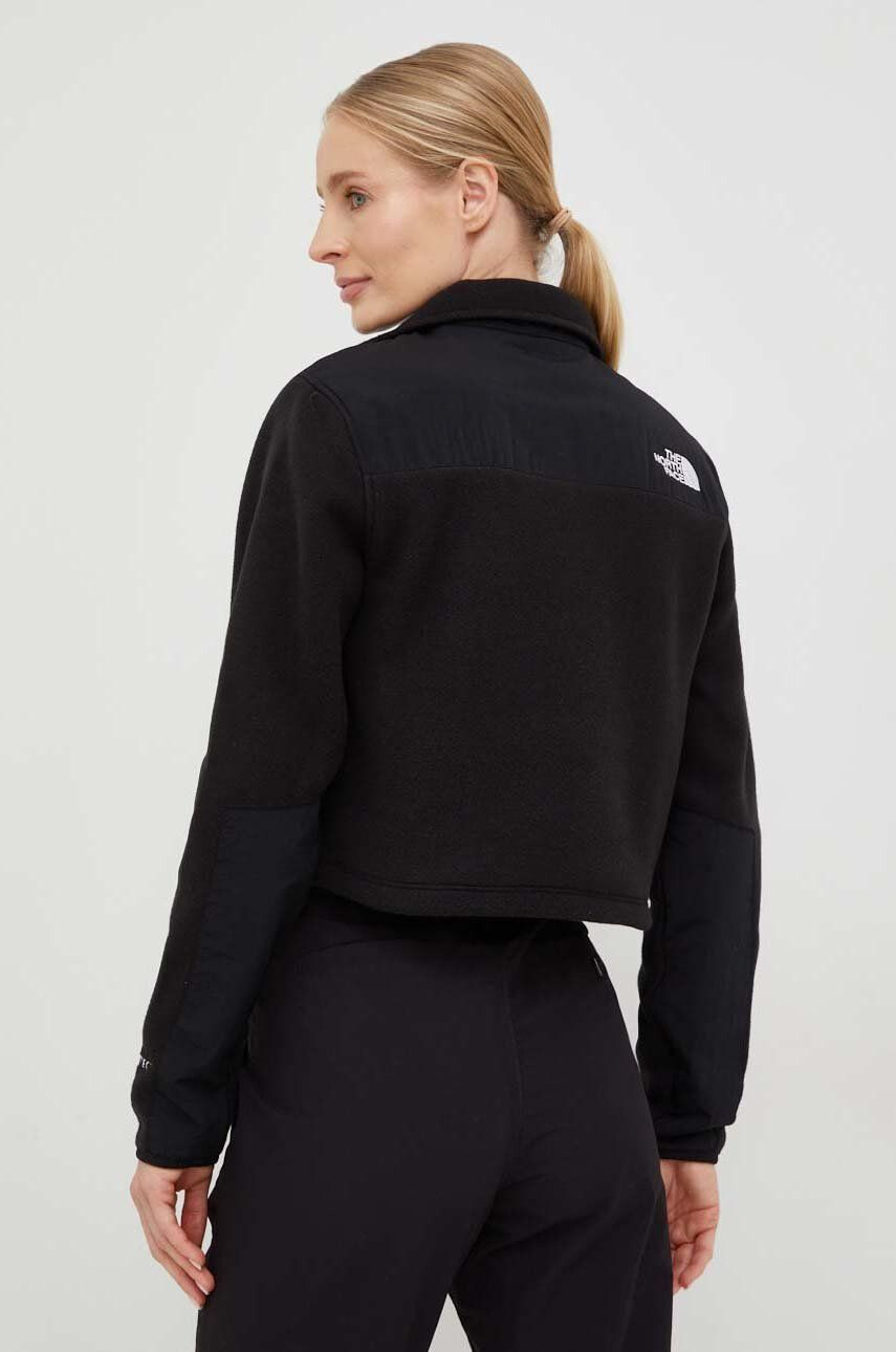 The North Face Mikina Womens Denali Cropped Fleece dámská černá barva NF0A7WXYJK31 - Pepit.cz