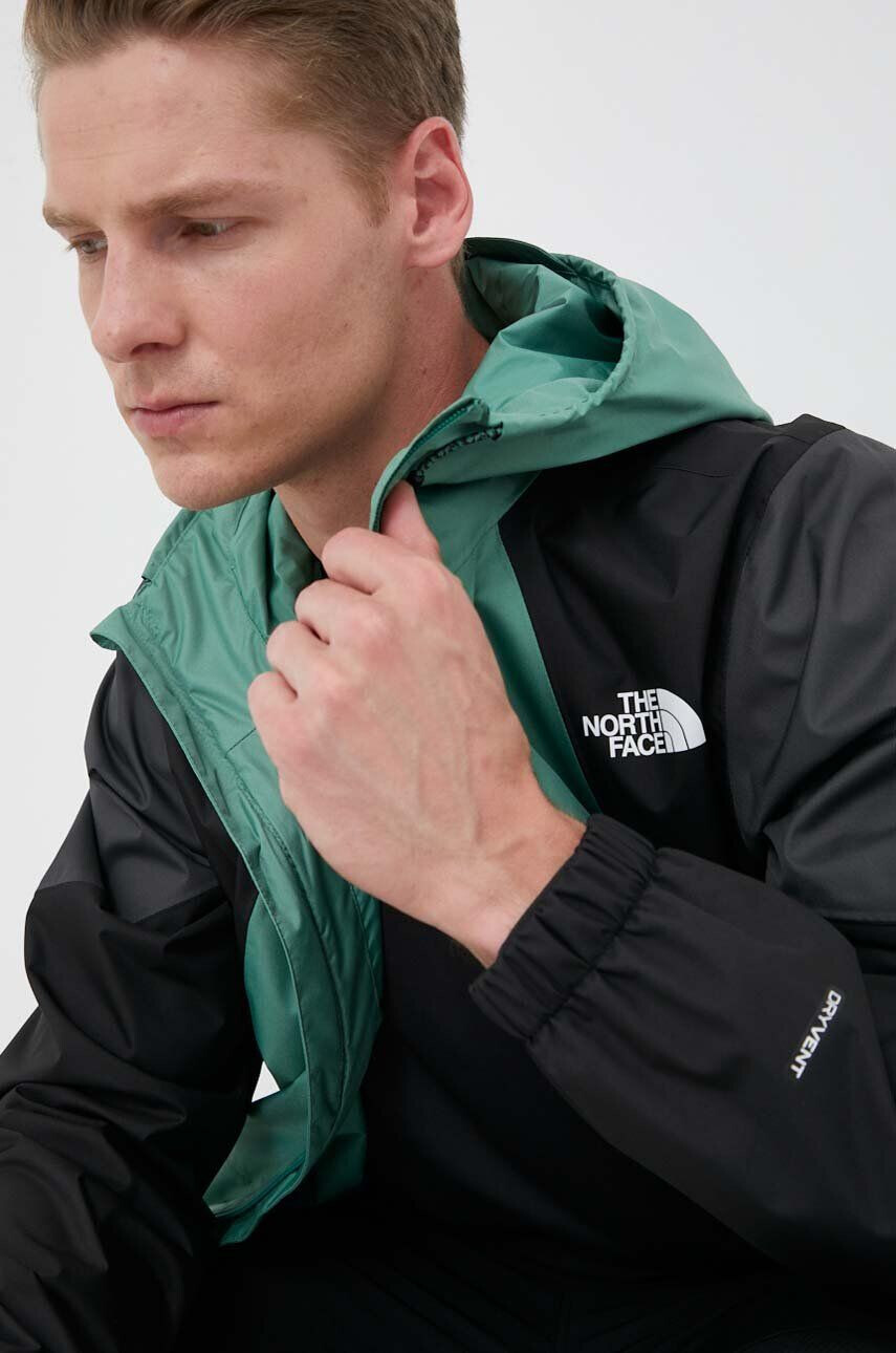 The North Face Nepromokavá bunda Farside pánská zelená barva přechodná - Pepit.cz