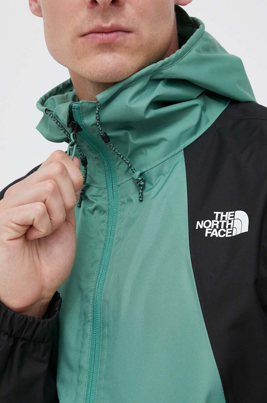 The North Face Nepromokavá bunda Farside pánská zelená barva přechodná - Pepit.cz