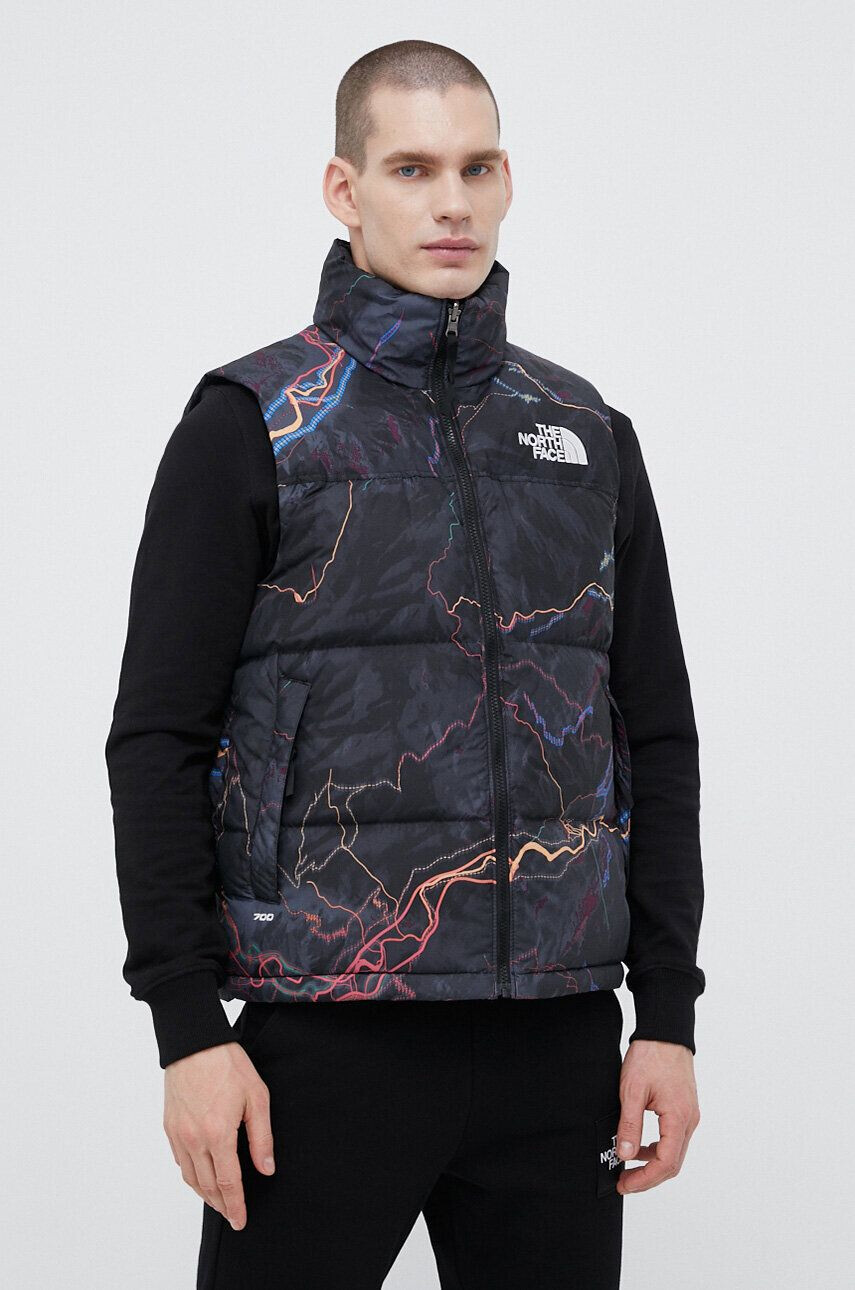 The North Face Oboustranná péřová vesta 1996 RETRO NUPTSE VEST černá barva - Pepit.cz