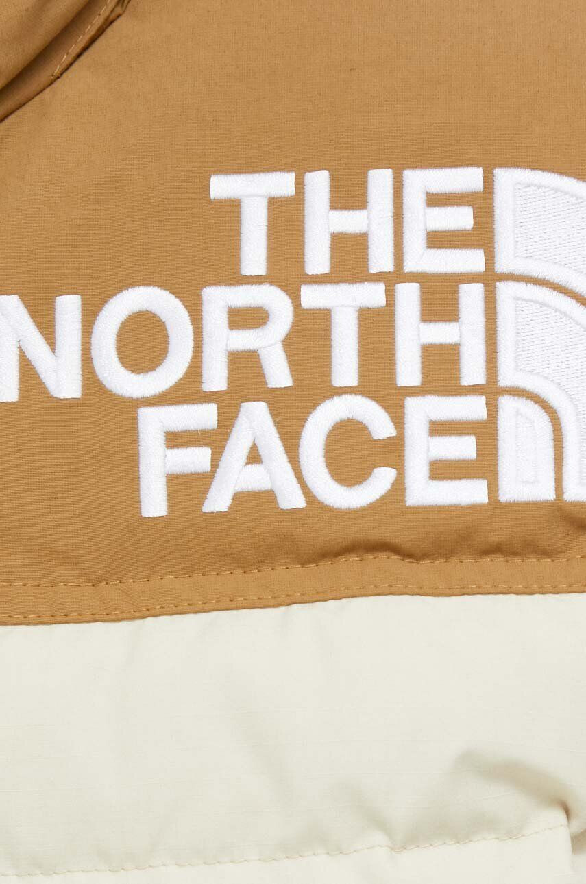 The North Face Péřová bunda 92 LOW-FI HI-TEK NUPTSE JACKET dámská béžová barva zimní - Pepit.cz