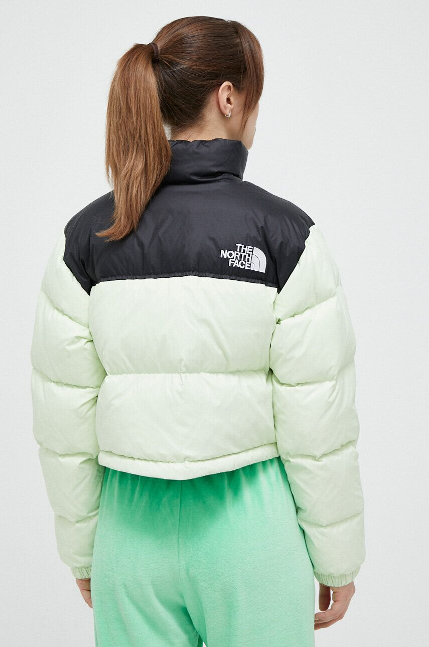 The North Face Péřová bunda NUPTSE SHORT JACKET dámská černá barva zimní - Pepit.cz