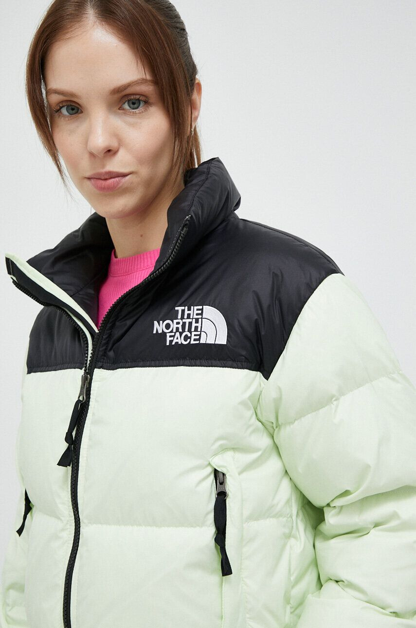 The North Face Péřová bunda NUPTSE SHORT JACKET dámská černá barva zimní - Pepit.cz