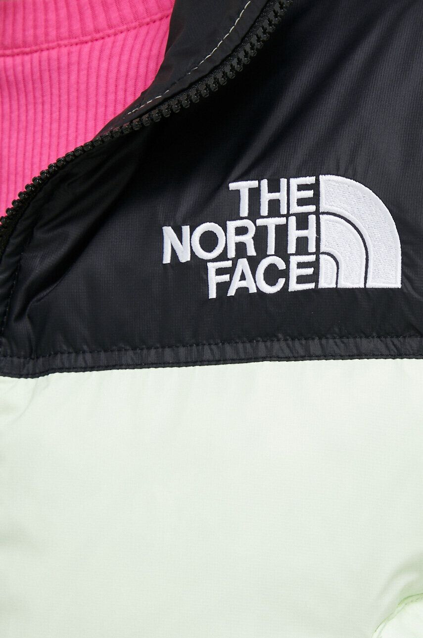 The North Face Péřová bunda NUPTSE SHORT JACKET dámská černá barva zimní - Pepit.cz