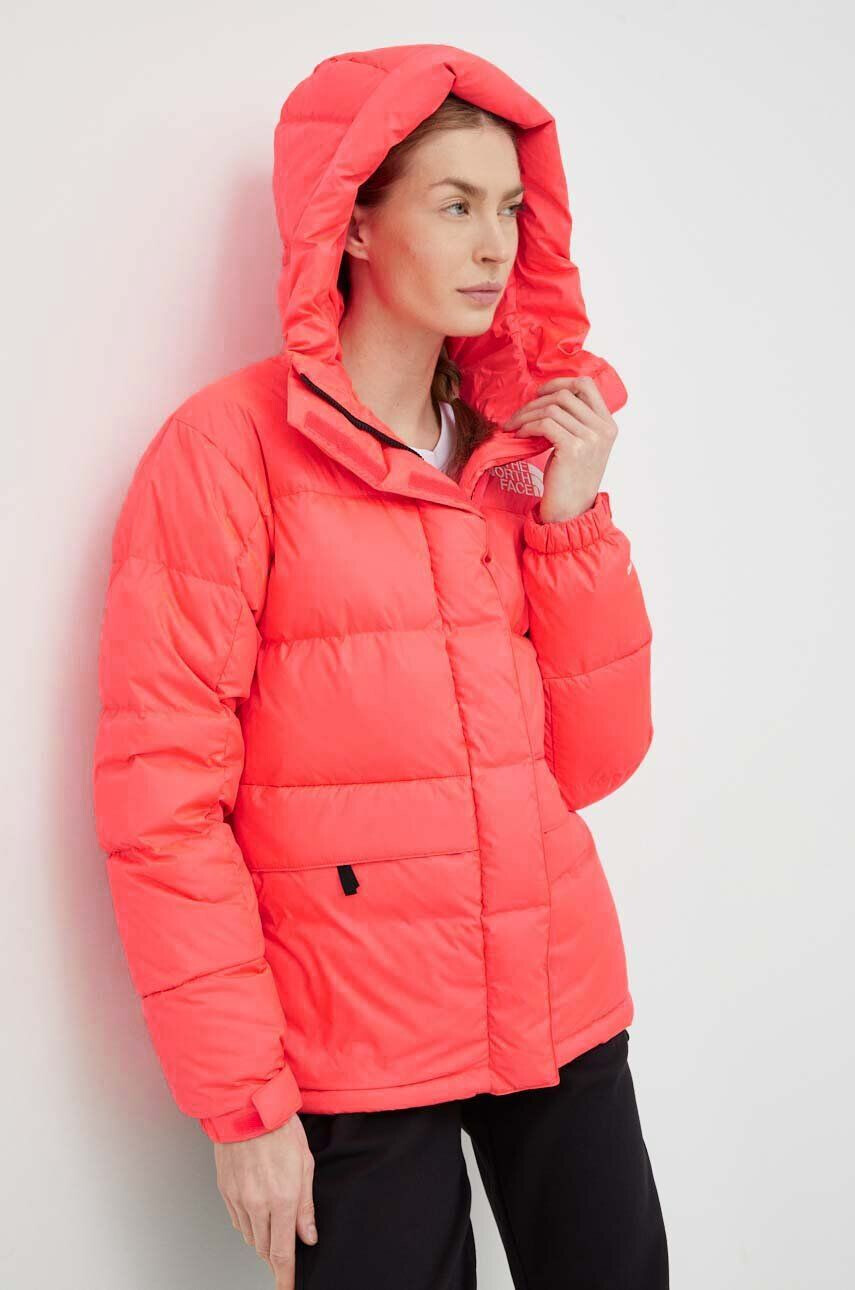 The North Face Péřová bunda WOMEN’S HMLYN DOWN PARKA dámská růžová barva zimní - Pepit.cz