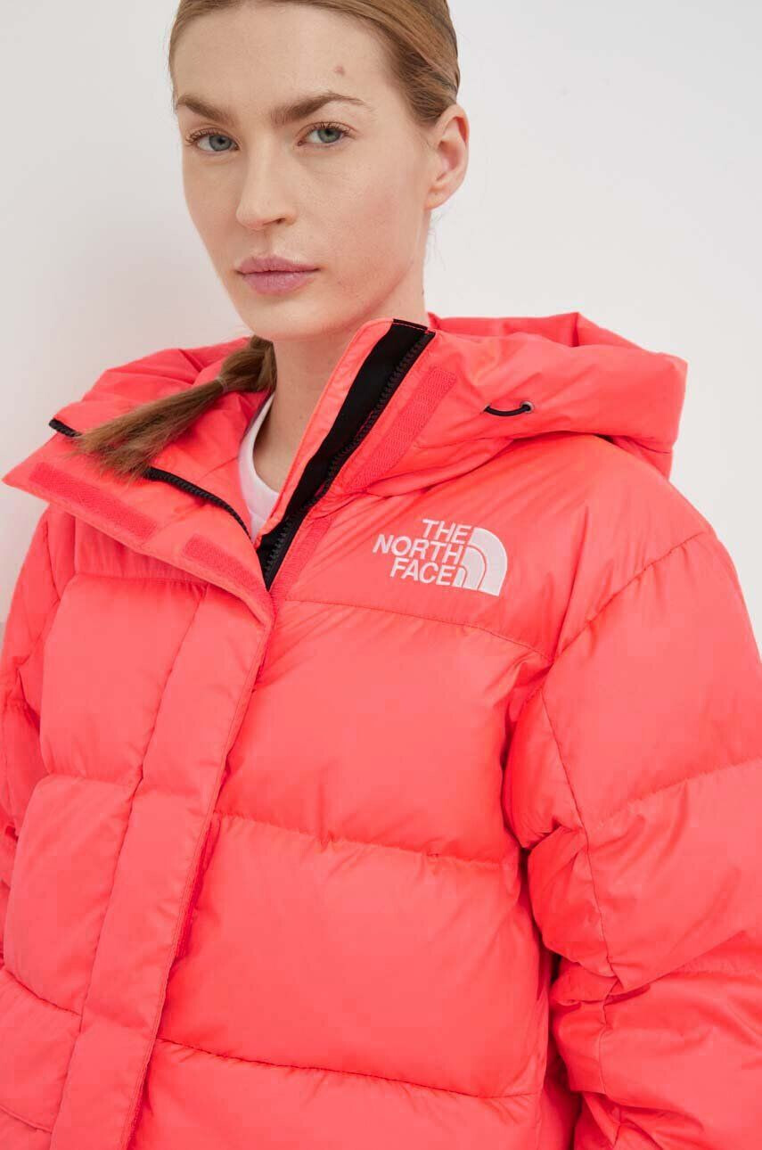 The North Face Péřová bunda WOMEN’S HMLYN DOWN PARKA dámská růžová barva zimní - Pepit.cz