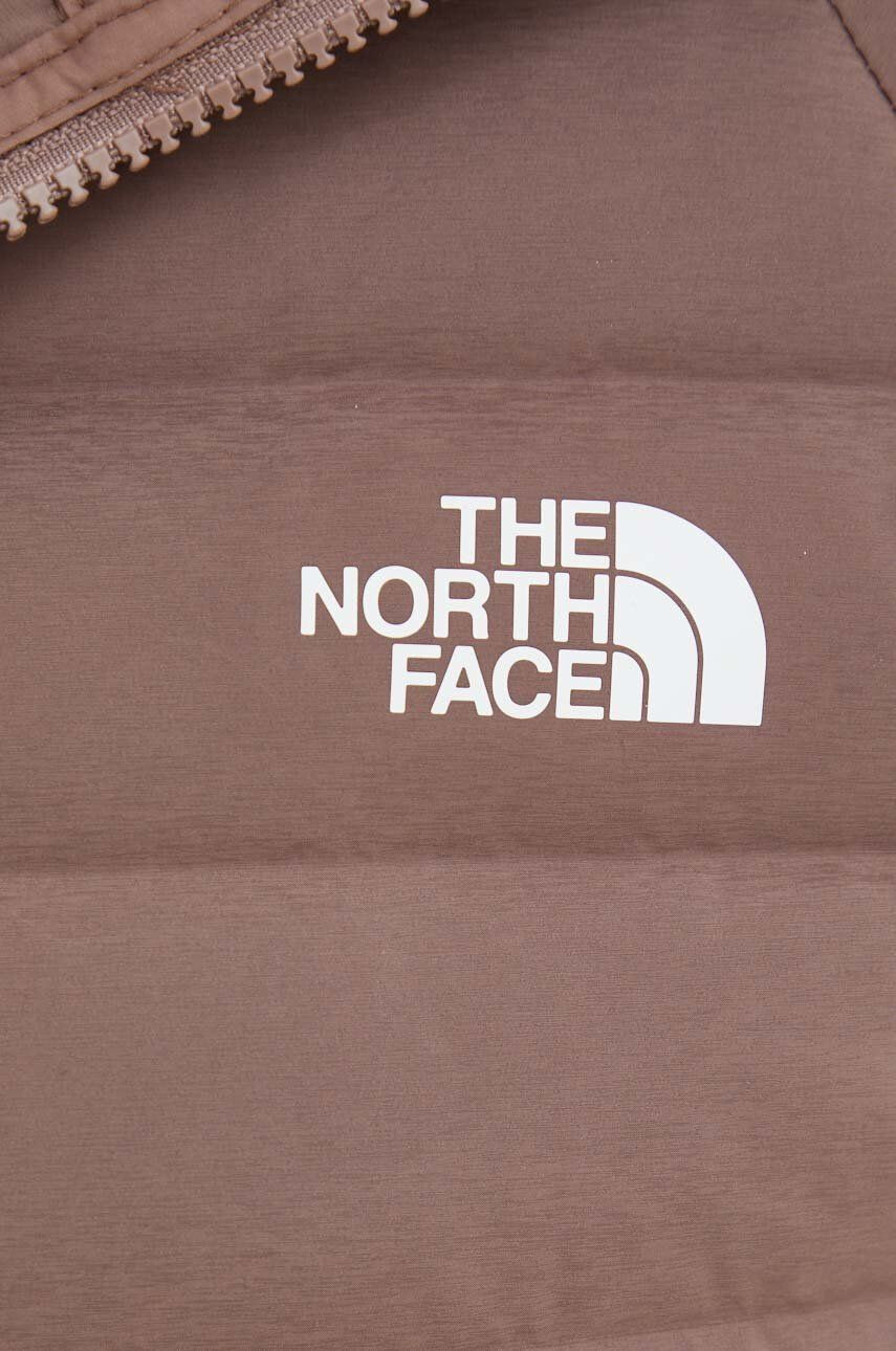 The North Face Péřová sportovní bunda Belleview hnědá barva - Pepit.cz