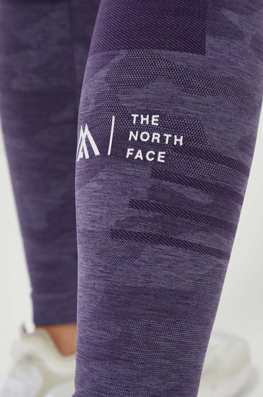 The North Face Sportovní legíny Mountain Athletics dámské fialová barva vzorované - Pepit.cz