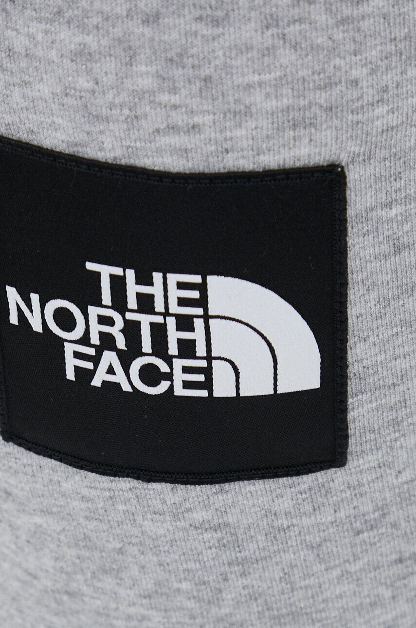 The North Face Tepláky šedá barva s potiskem - Pepit.cz