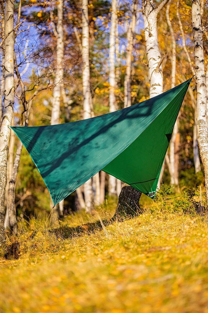 Ticket to the moon Zastřešení houpací sítě Lightest Tarp zelená barva - Pepit.cz