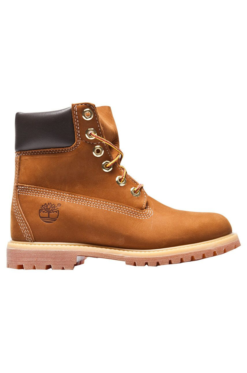 Timberland Nízké kozačky PREMIUM dámské hnědá barva na plochém podpatku 10360-RustBrown - Pepit.cz