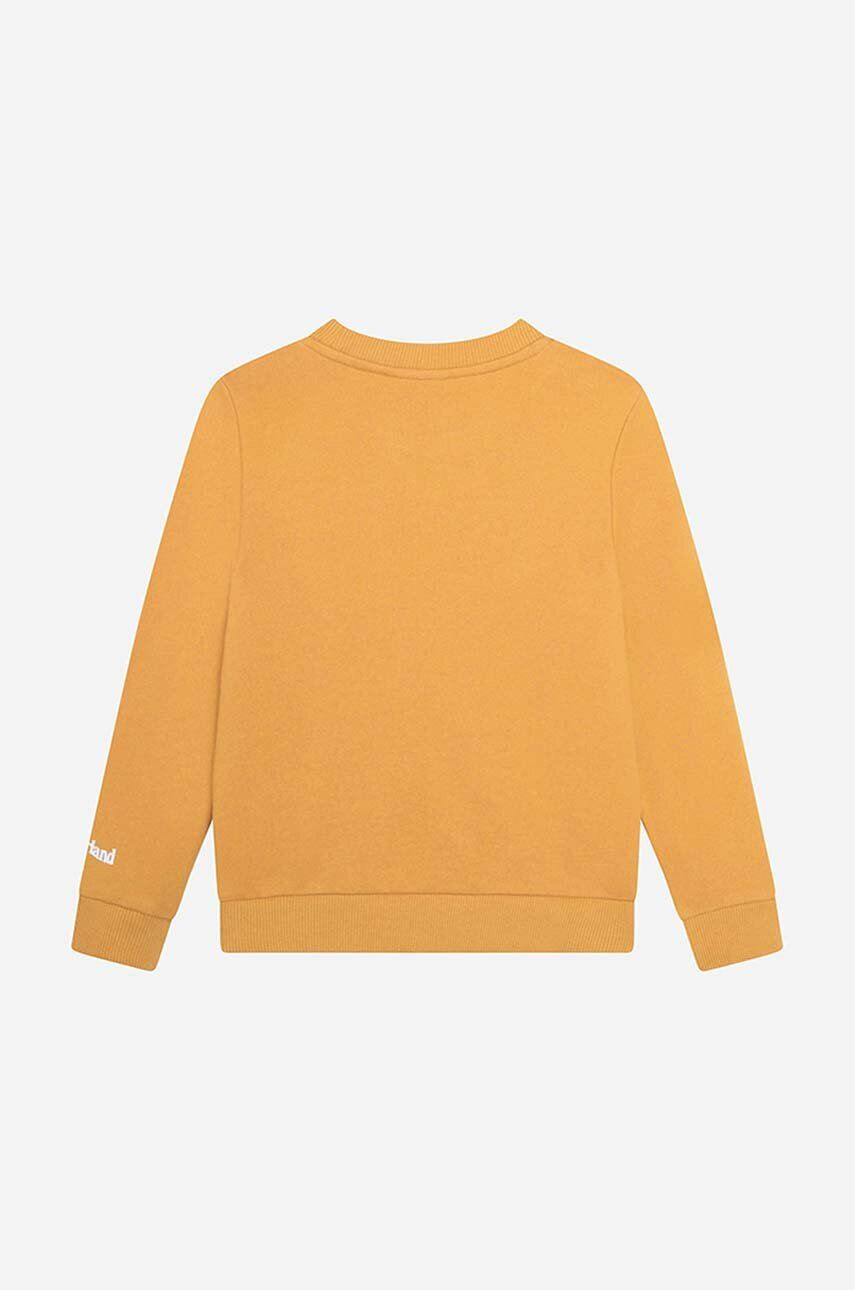 Timberland Dětská mikina Sweatshirt oranžová barva hladká - Pepit.cz