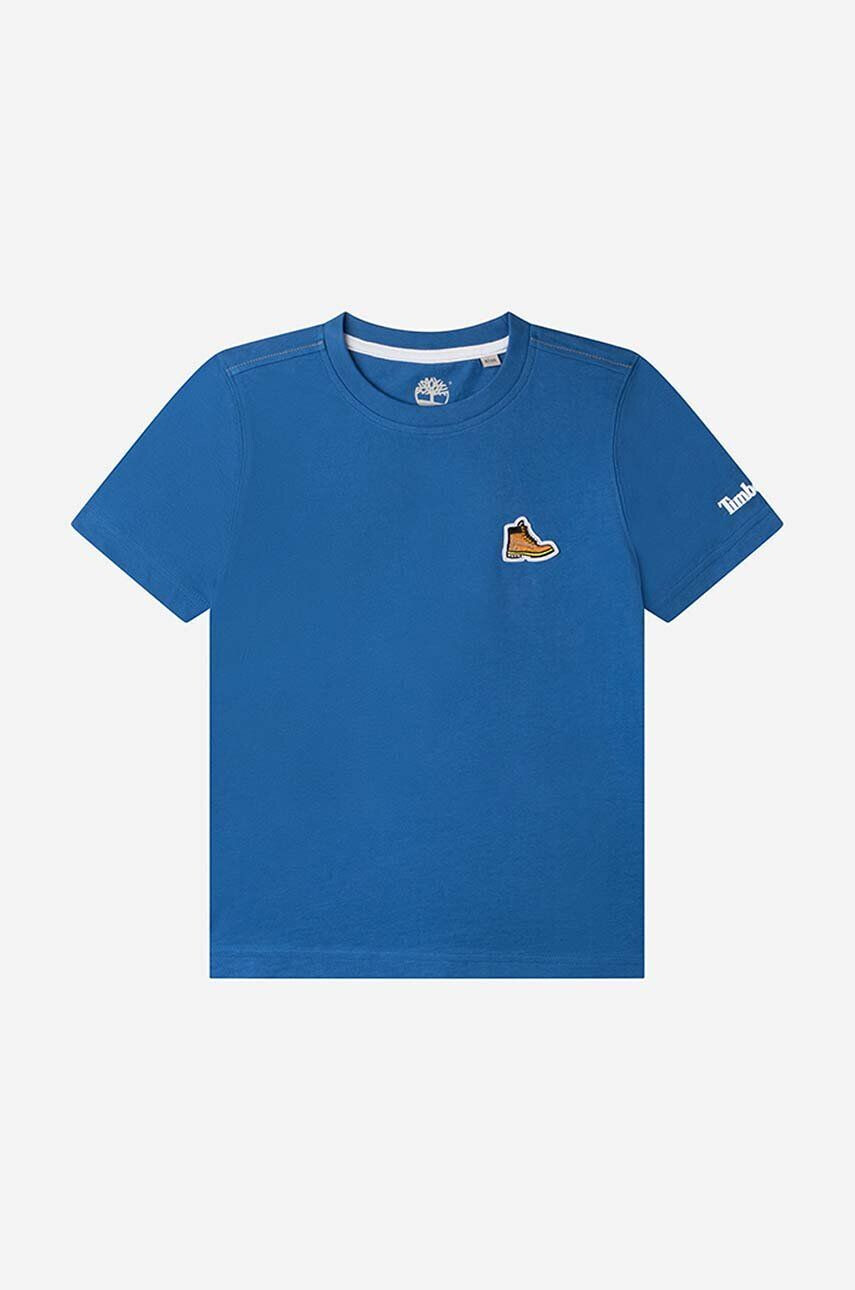 Timberland Dětské bavlněné tričko Short Sleeves Tee-shirt červená barva - Pepit.cz