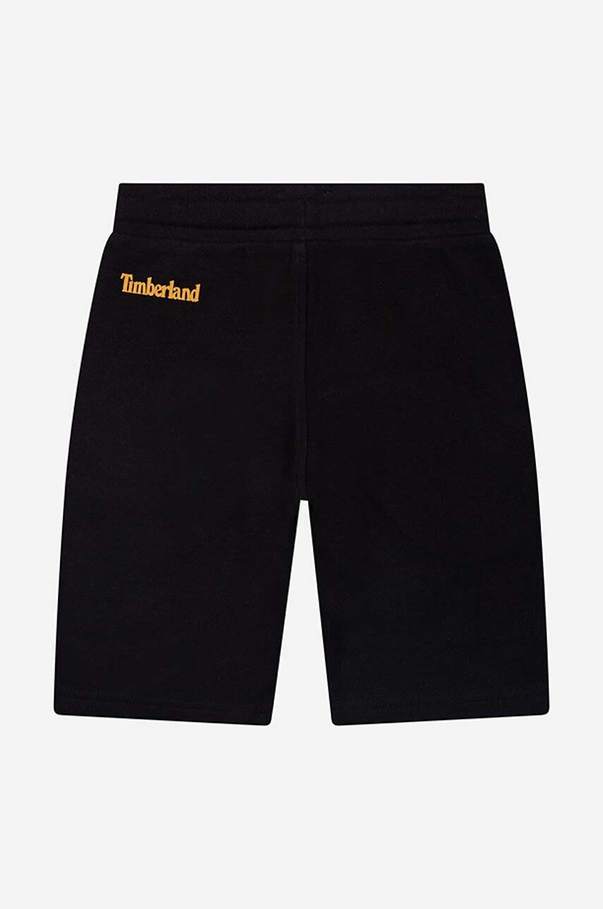 Timberland Dětské kraťasy Bermuda Shorts černá barva hladké nastavitelný pas - Pepit.cz