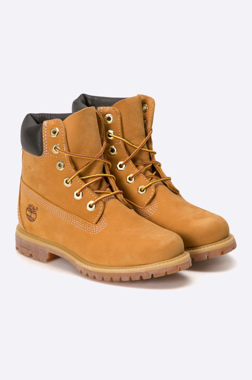 Timberland Semišové workery 6in TB0103617131 dámské béžová barva na plochém podpatku - Pepit.cz