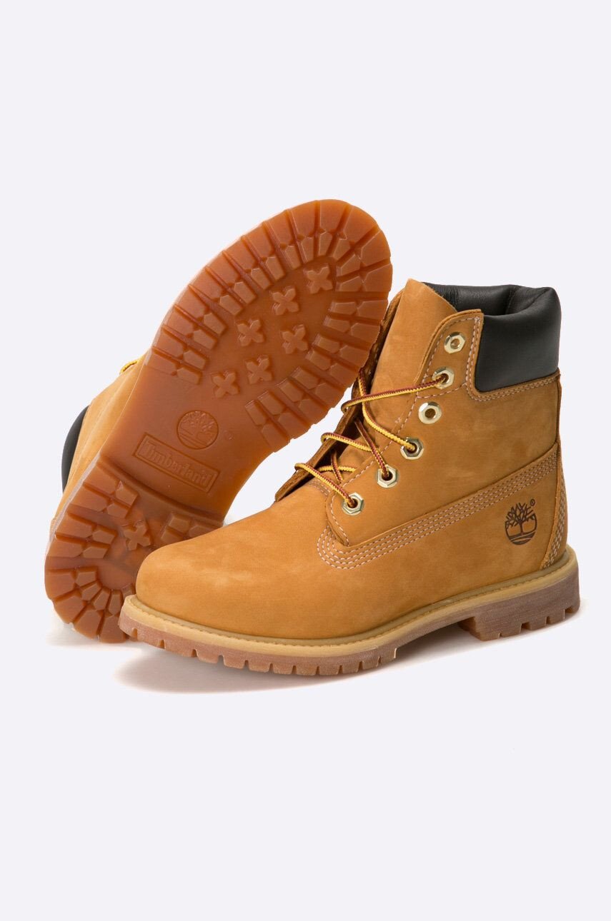 Timberland Semišové workery 6in TB0103617131 dámské béžová barva na plochém podpatku - Pepit.cz