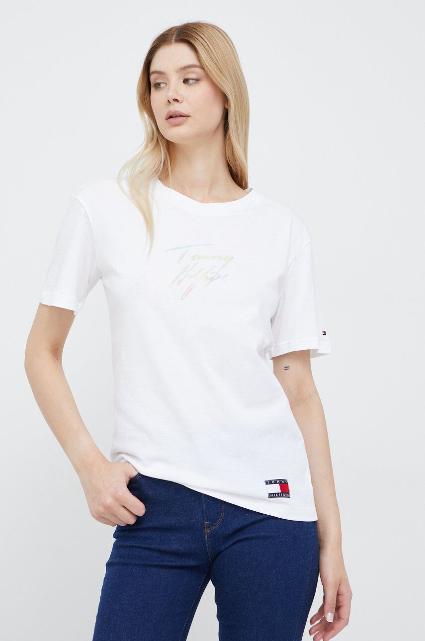 Tommy Hilfiger Bavlněné tričko - Pepit.cz