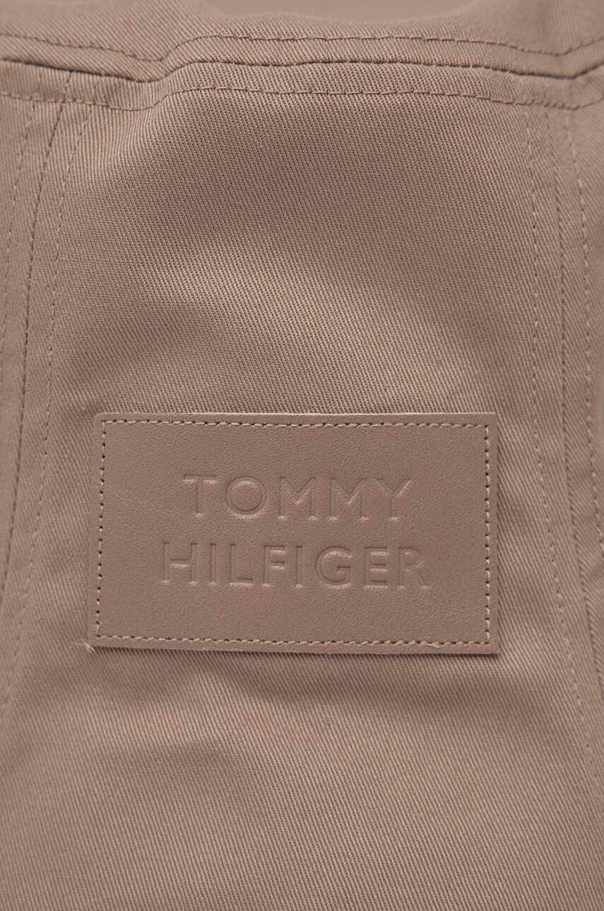 Tommy Hilfiger Bavlněná čepice béžová barva - Pepit.cz