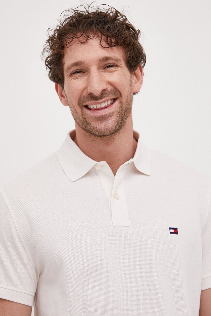 Tommy Hilfiger Bavlněné polo tričko x Shawn Mendes bílá barva - Pepit.cz