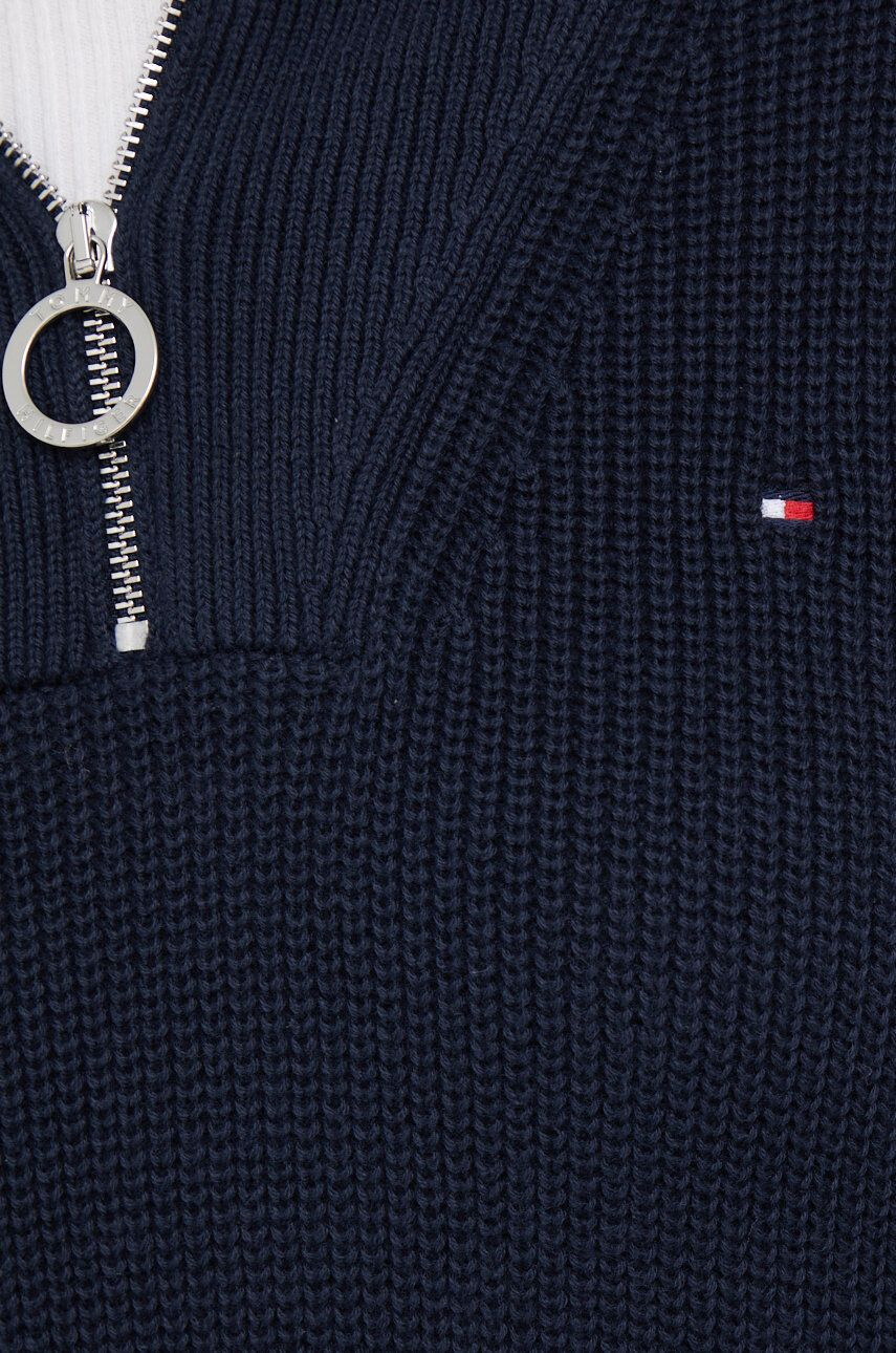 Tommy Hilfiger Bavlněné šaty tmavomodrá barva midi oversize - Pepit.cz