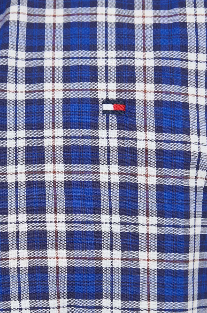 Tommy Hilfiger Bavlněné tričko tmavomodrá barva regular s límečkem button-down - Pepit.cz