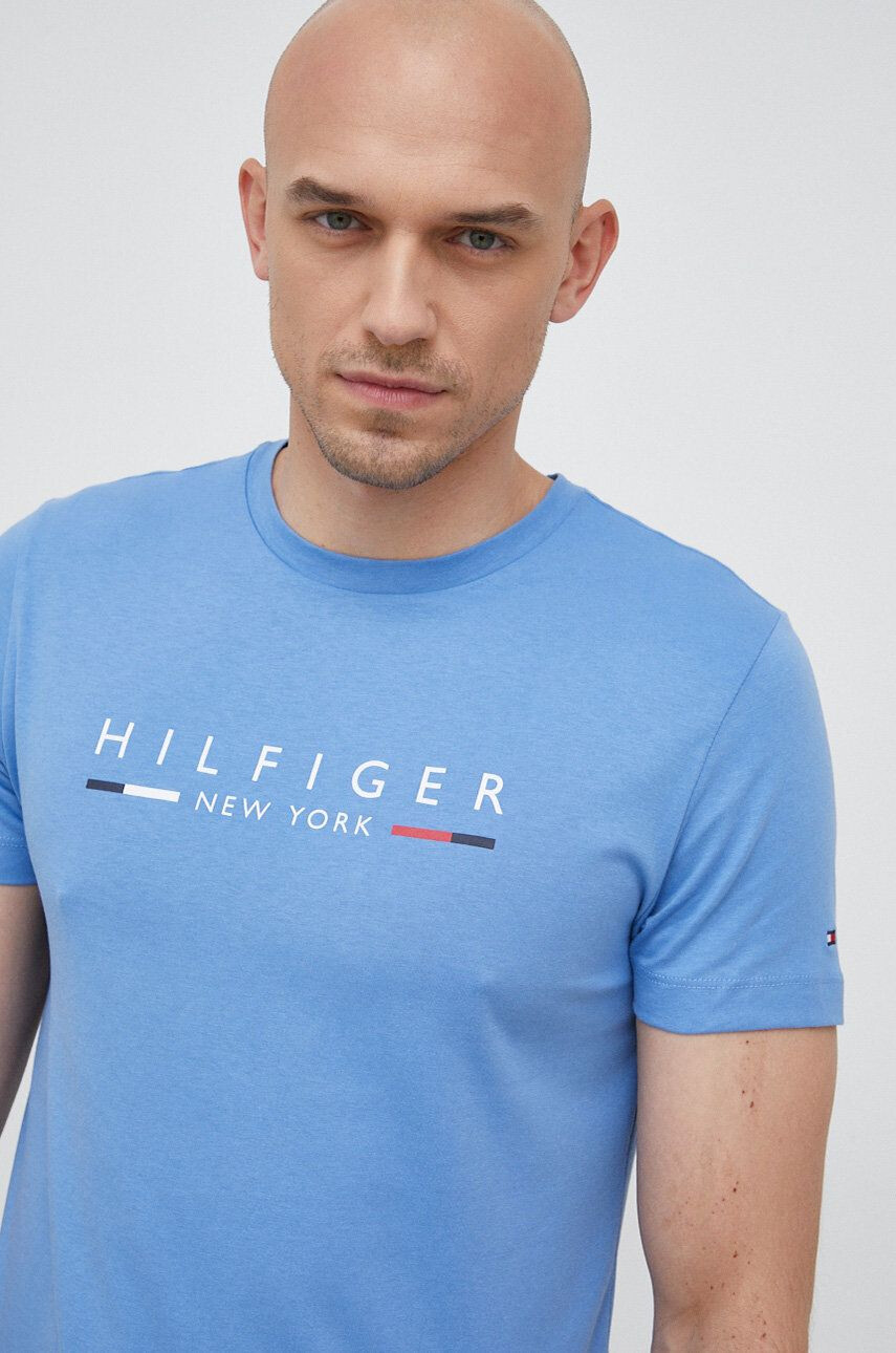 Tommy Hilfiger Bavlněné tričko s potiskem - Pepit.cz