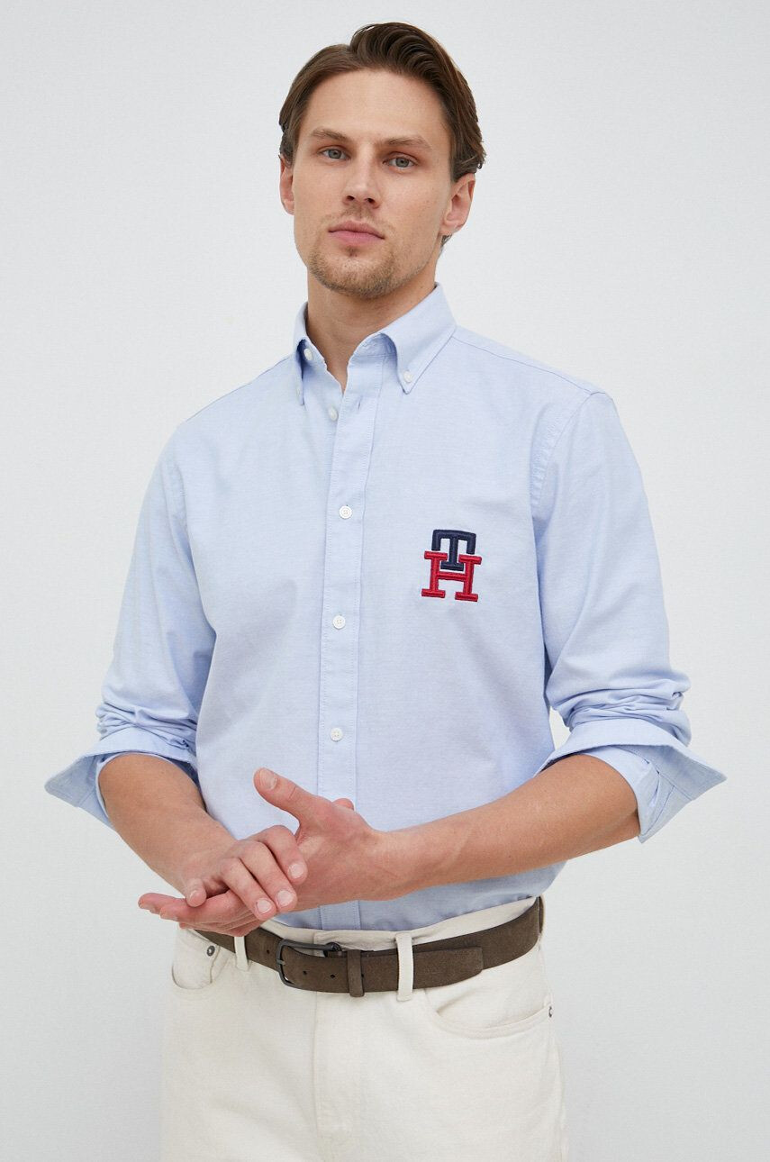 Tommy Hilfiger Bavlněné tričko bílá barva s potiskem - Pepit.cz