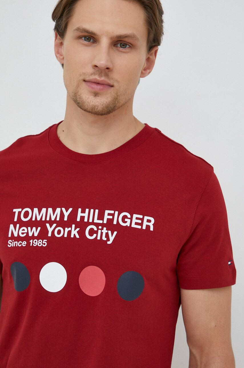 Tommy Hilfiger Košile tmavomodrá barva regular s klasickým límcem - Pepit.cz