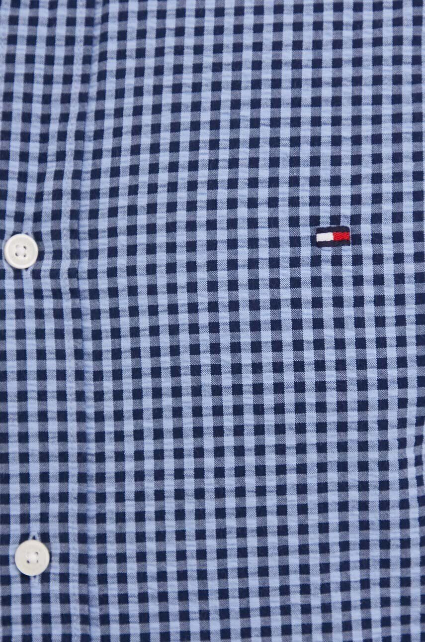 Tommy Hilfiger Bavlněné tričko tmavomodrá barva regular s límečkem button-down - Pepit.cz