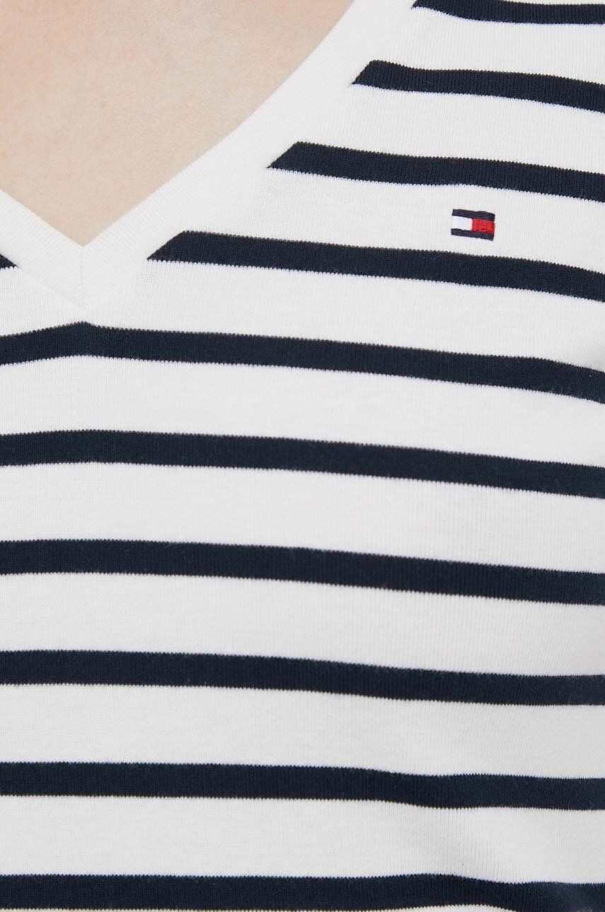 Tommy Hilfiger Bavlněné tričko bílá barva - Pepit.cz