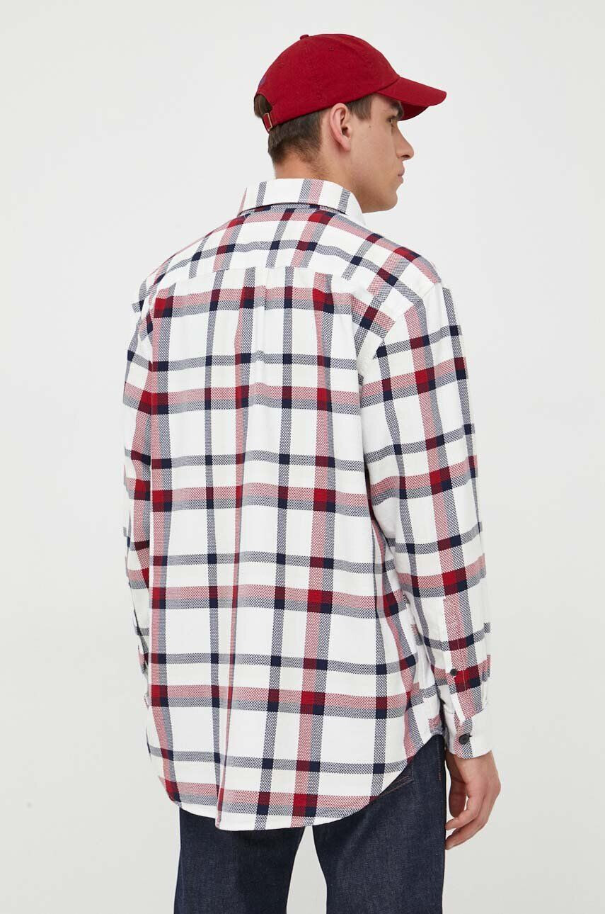 Tommy Hilfiger Košile bílá barva relaxed s límečkem button-down - Pepit.cz