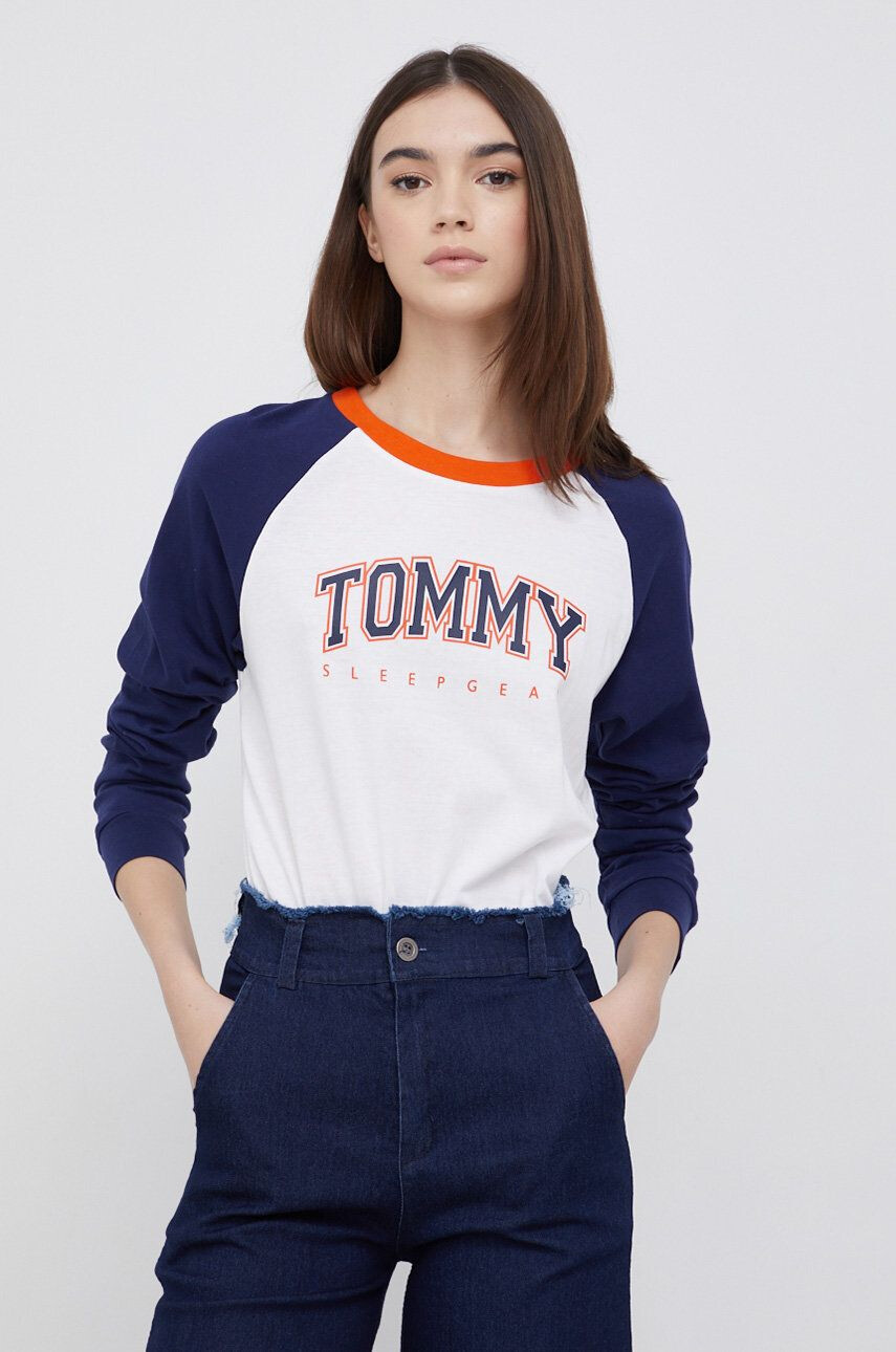 Tommy Hilfiger Bavlněné tričko s dlouhým rukávem - Pepit.cz