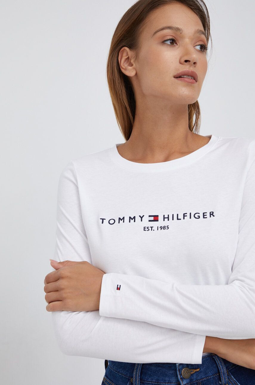 Tommy Hilfiger Bavlněné tričko s dlouhým rukávem - Pepit.cz