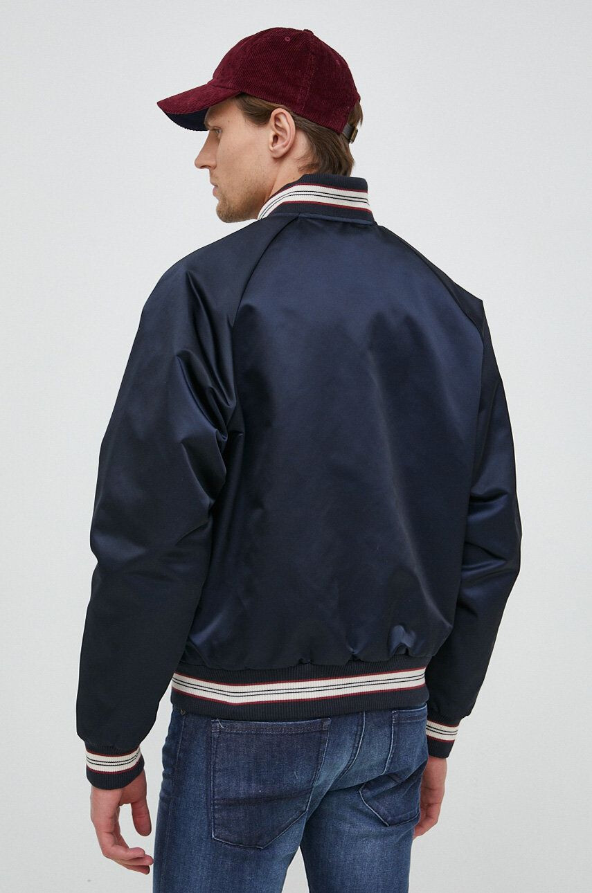 Tommy Hilfiger Bomber bunda tmavomodrá barva přechodná - Pepit.cz