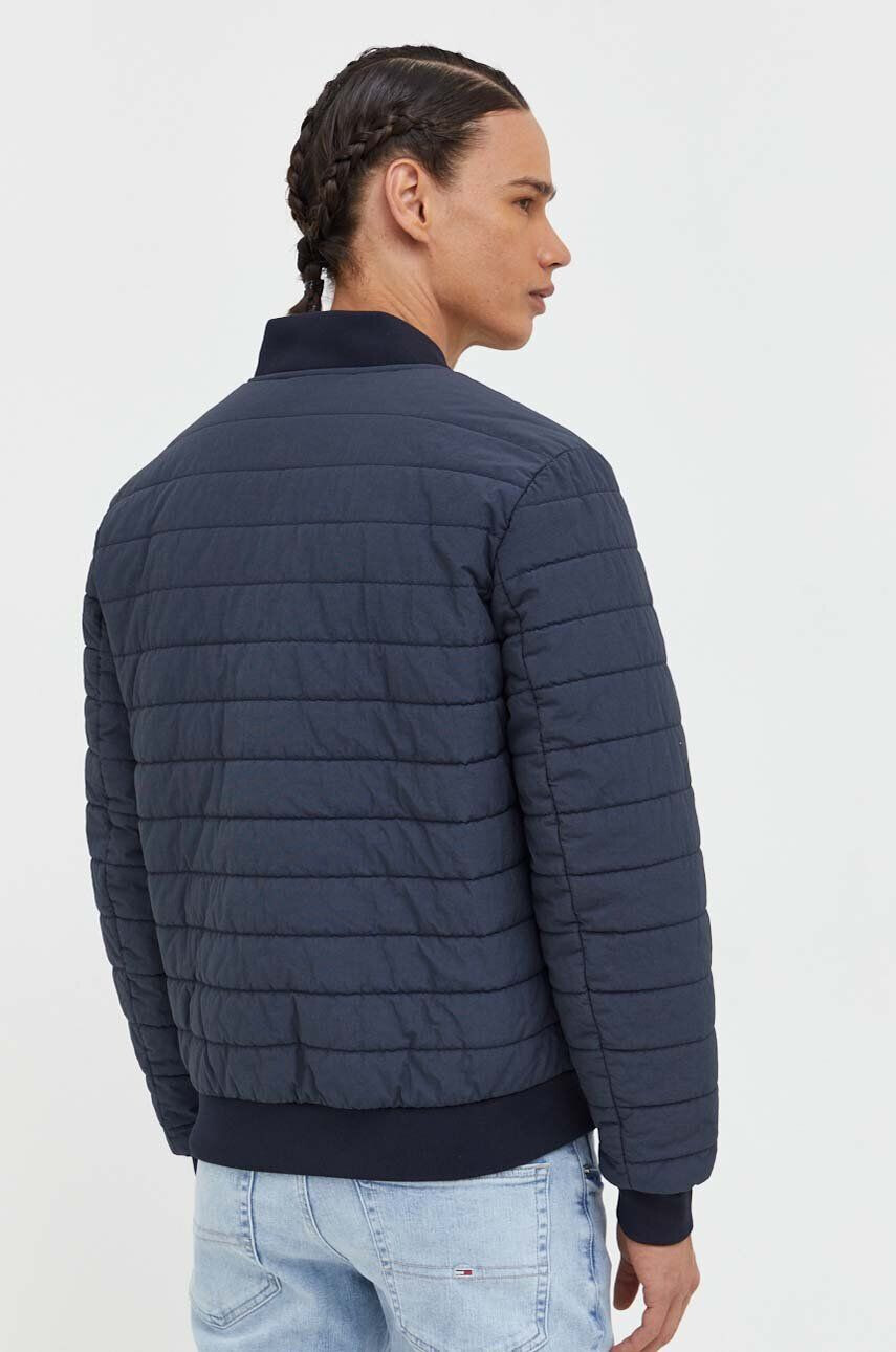 Tommy Hilfiger Bomber bunda tmavomodrá barva přechodná - Pepit.cz