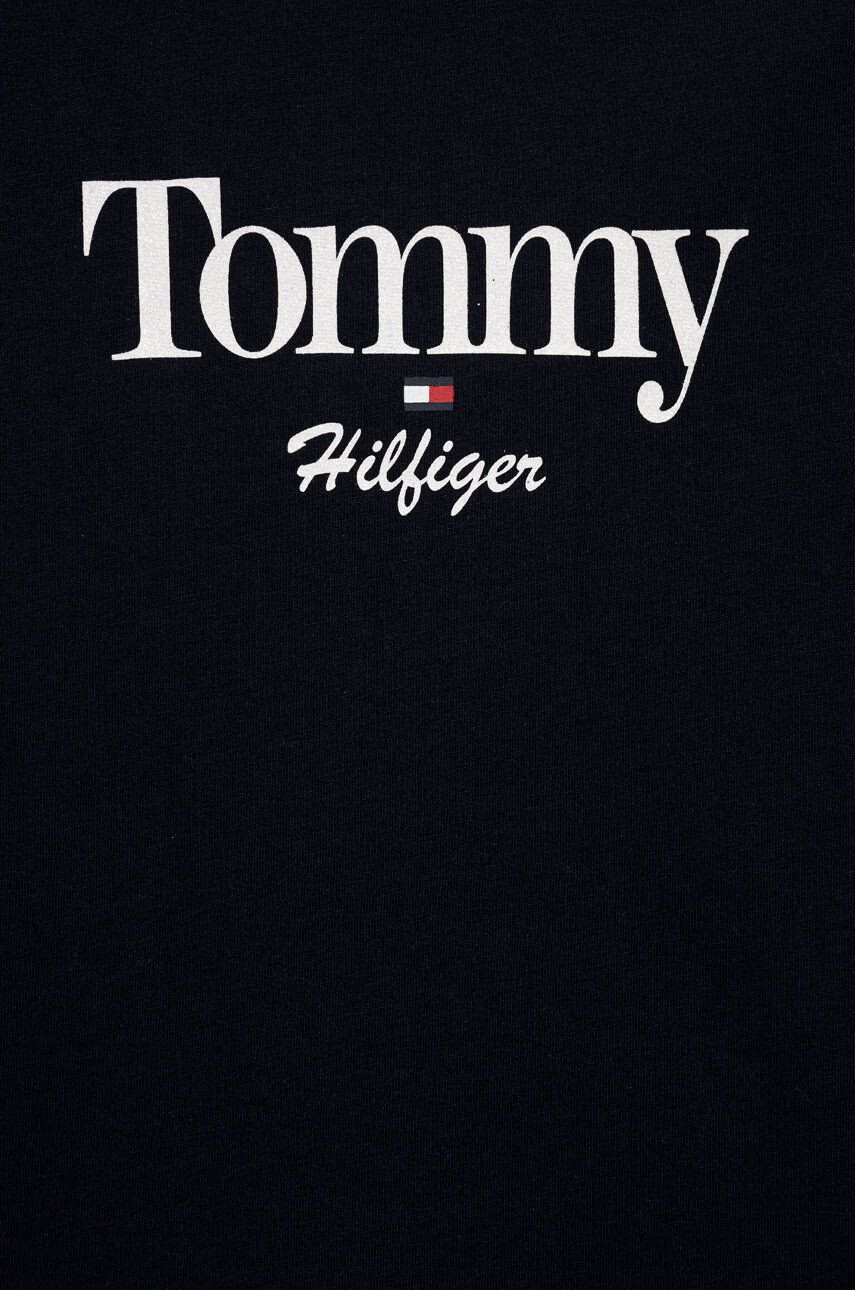 Tommy Hilfiger Dětské bavlněné tričko tmavomodrá barva - Pepit.cz