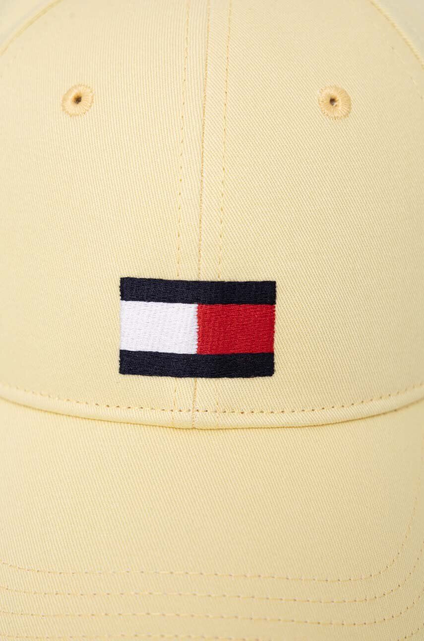 Tommy Hilfiger Dětská bavlněná kšiltovka zelená barva s aplikací - Pepit.cz