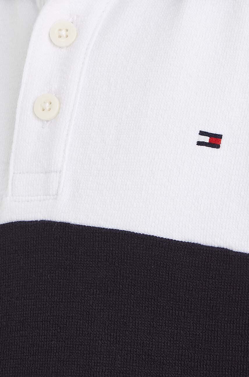 Tommy Hilfiger Dětská bavlněná polokošile tmavomodrá barva - Pepit.cz