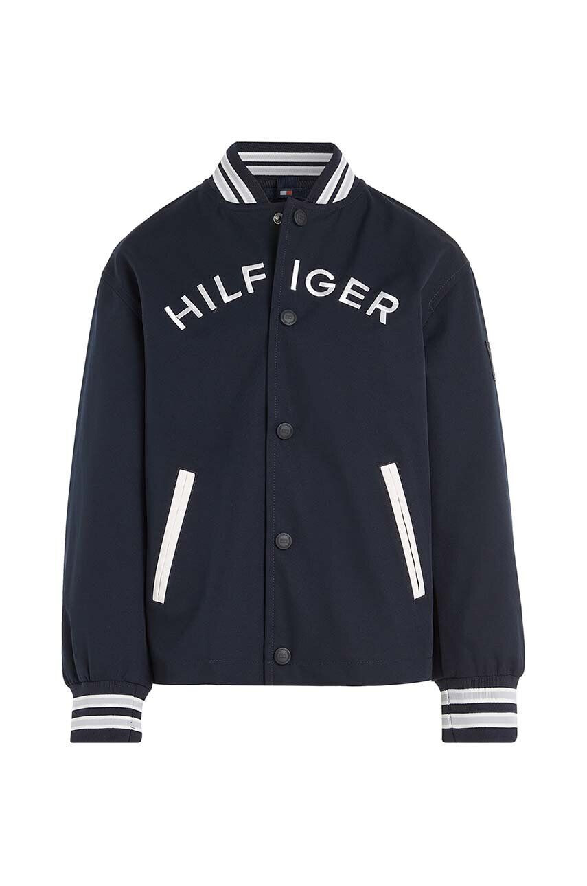 Tommy Hilfiger Dětská bomber bunda tmavomodrá barva - Pepit.cz