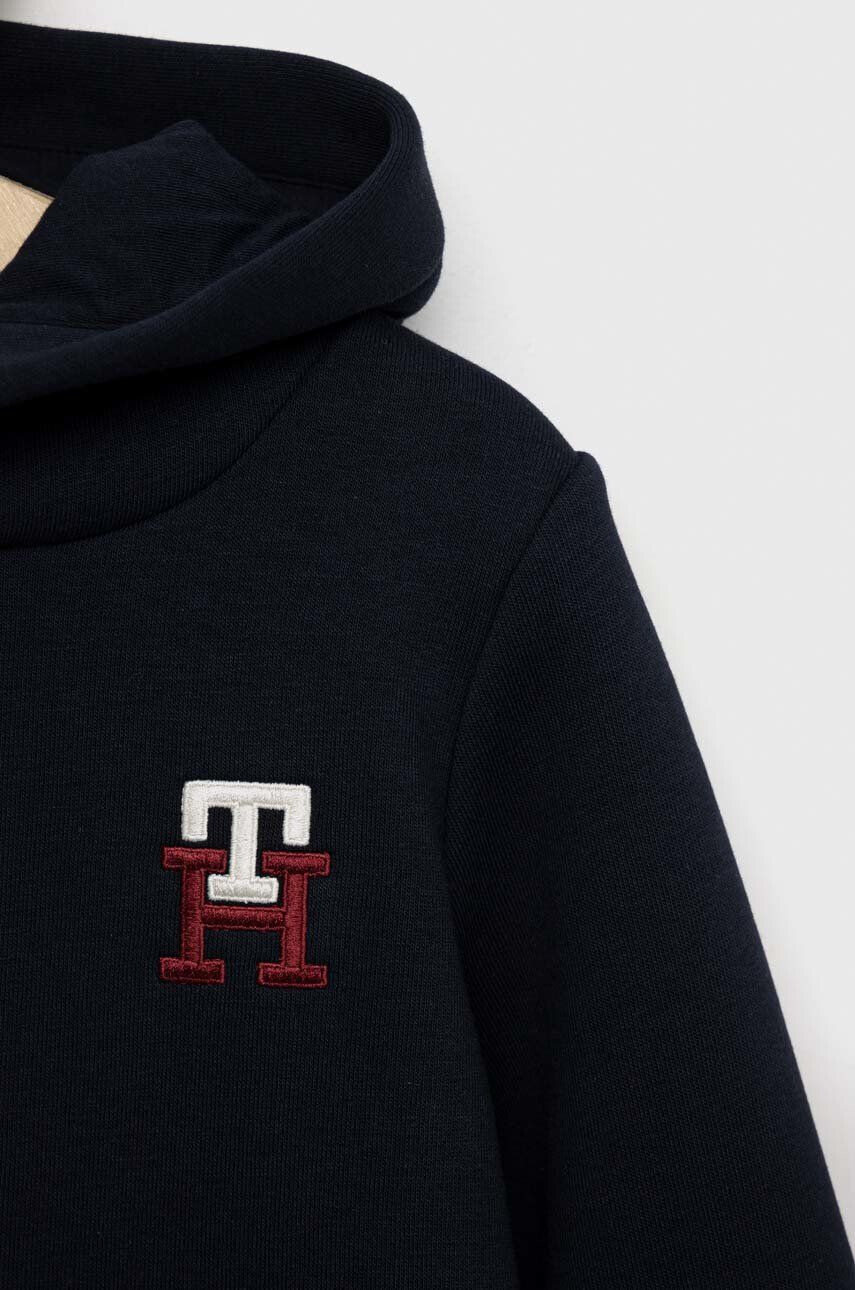 Tommy Hilfiger Dětská mikina tmavomodrá barva s potiskem - Pepit.cz