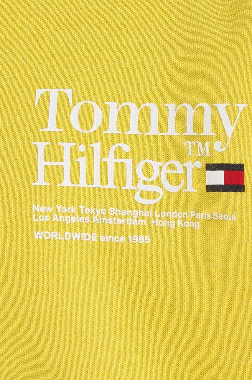 Tommy Hilfiger Dětská mikina žlutá barva s potiskem - Pepit.cz